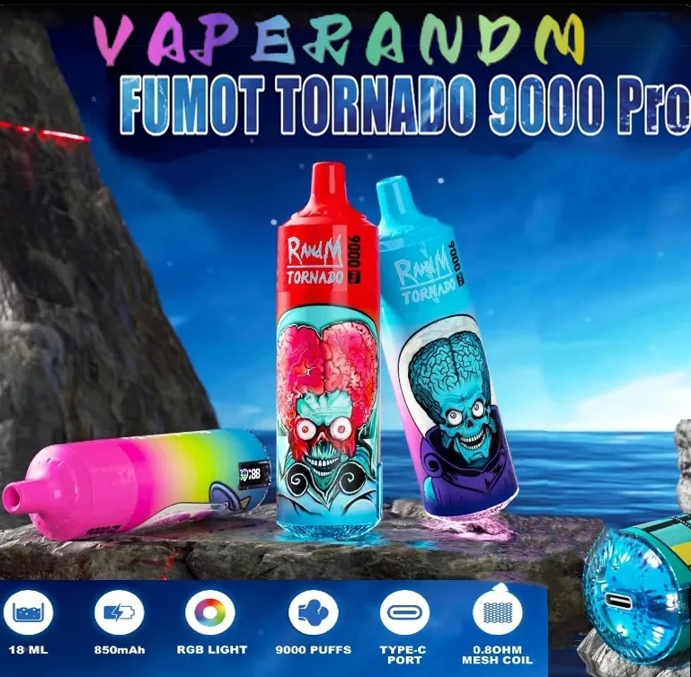 Fumot Tornado 9000 Pro Vape - Uva: &iexcl;La Tormenta de Sabor que Conquista Tiquicia!